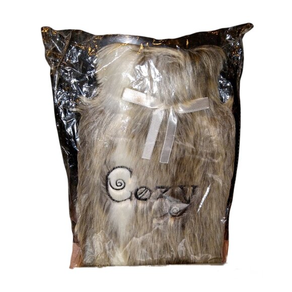 Victorian Trading Co. Hot Water Bottle w/ Fur Covering NIB - Picture 1 of 4